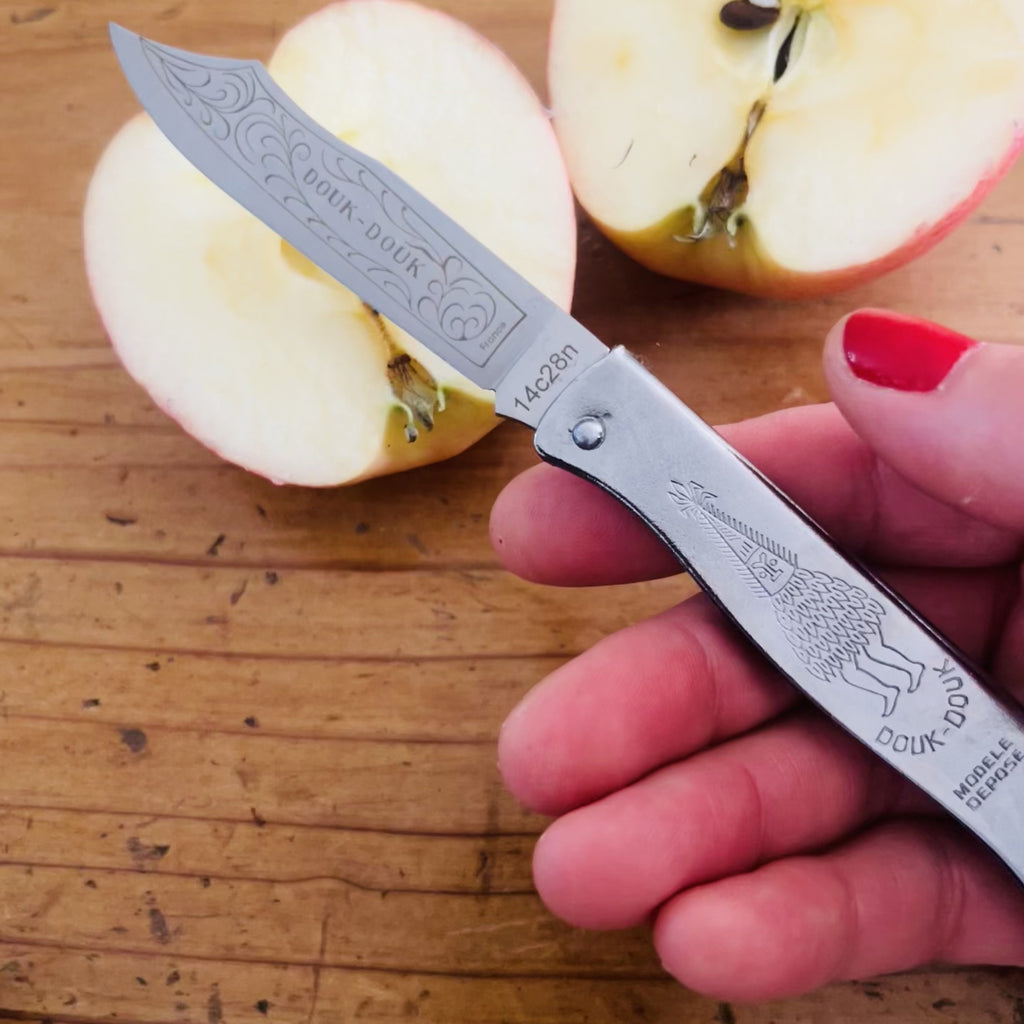 Douk-Douk Utility Pocket Knife 200mm, Stainless Steel Blade, Chromed Handle