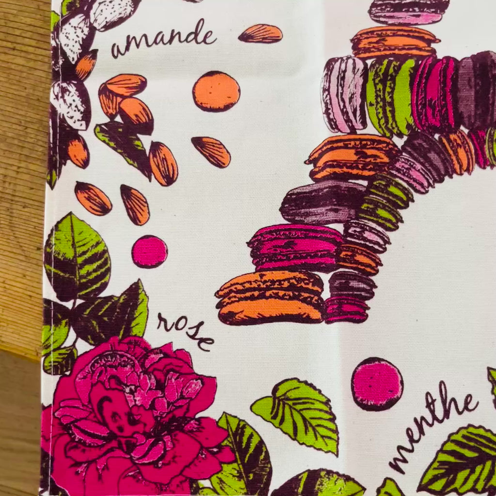 Paris Macaroons Tea Towel
