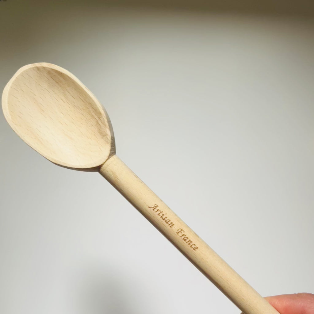 Cooking Spoon in Beechwood 30 cm Artisan France Clementine Boutique Toronto