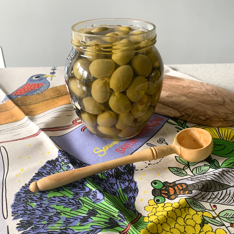 Olive Spoon in Boxwood Made in France Roger Orfevre Canada Clementine Boutique