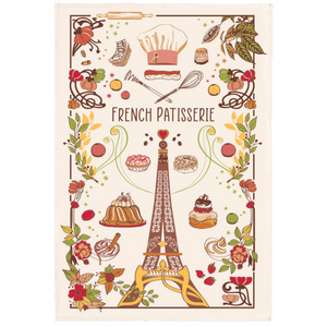 French Patisserie Tea Towel Made in France Winkler Canada Clementine Boutique Toronto
