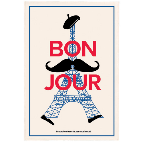 Bonjour Made in France Tea Towel Winkler Canada Clementine Boutique Toronto