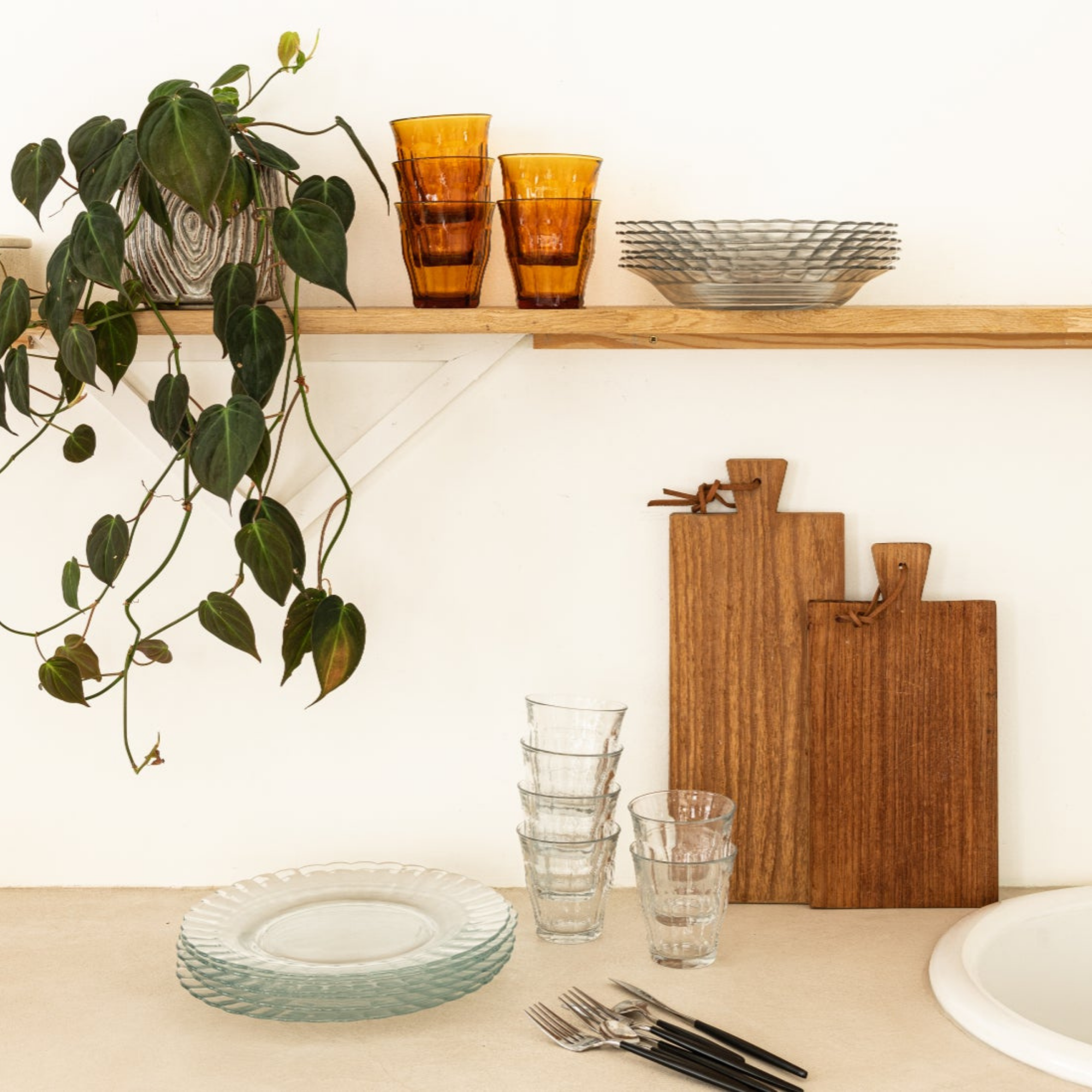 Duralex Canada Picardie Amber Tumbler 25cl x6 Clementine Boutique