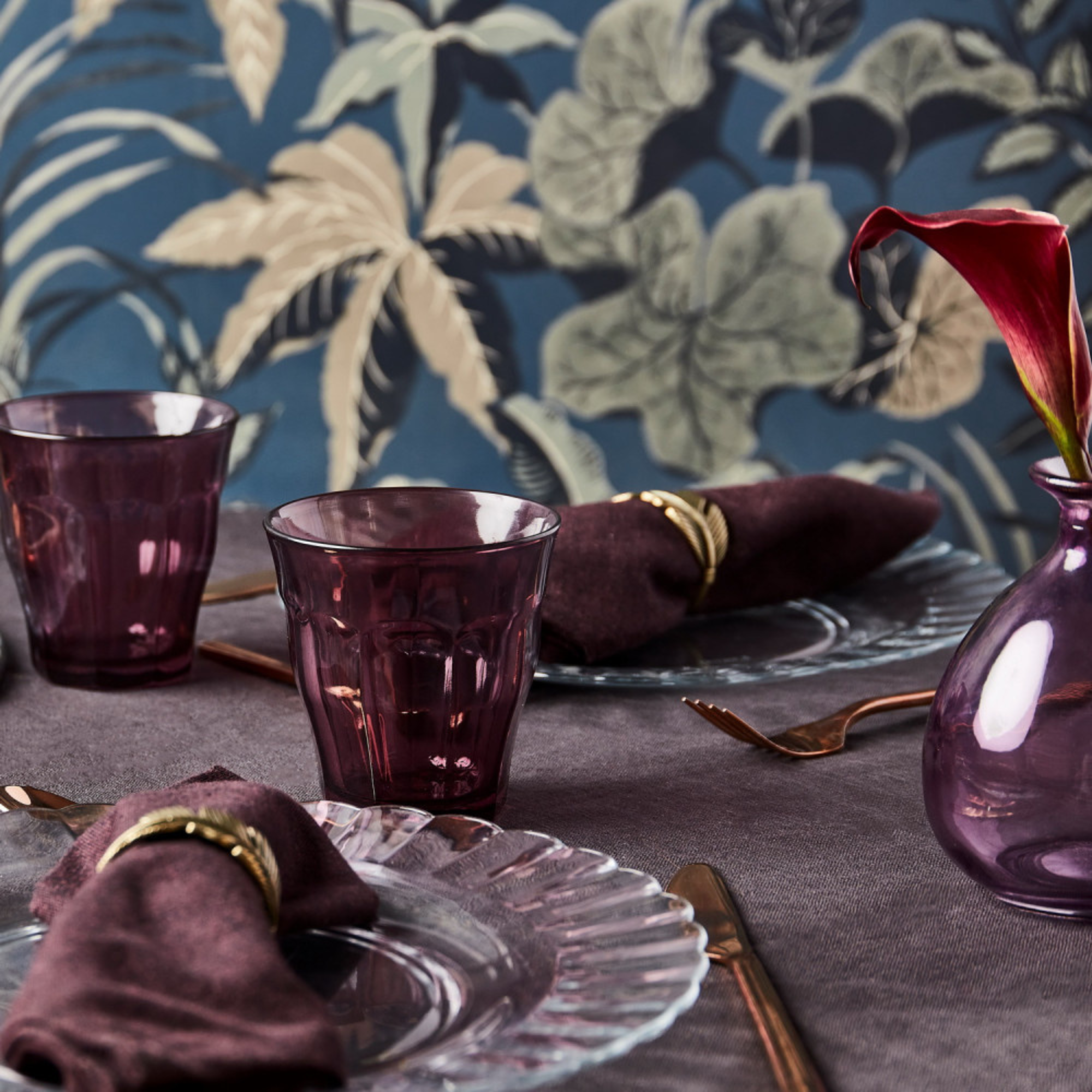 Duralex Canada Picardie Plum Tumbler 25cl x6 - Clémentine Boutique Toronto