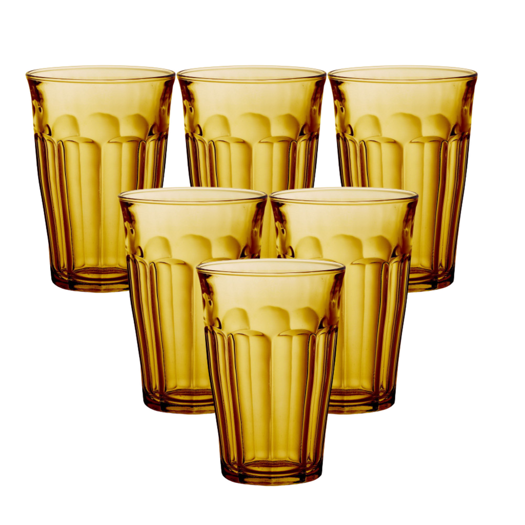 Duralex Canada Picardie Amber Highball 36cl x6 Clementine Boutique