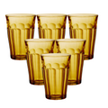 Duralex Canada Picardie Amber Highball 36cl x6 Clementine Boutique