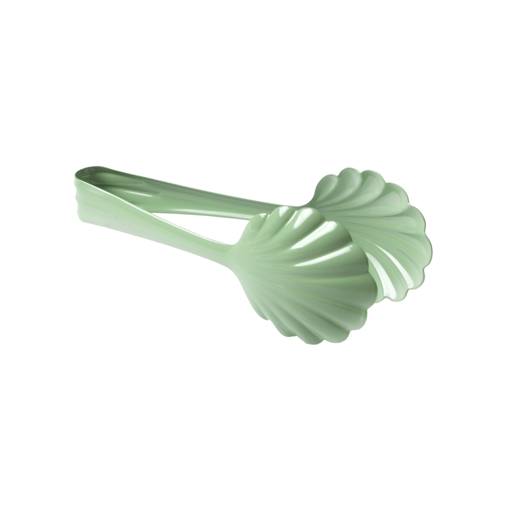 Scalloped Serving Tongs in Stainless Steel