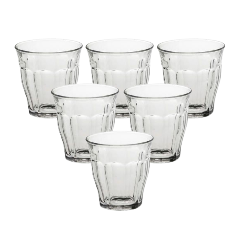 Picardie Clear Tumbler 25cl x6 Duralex France Clementine Boutique