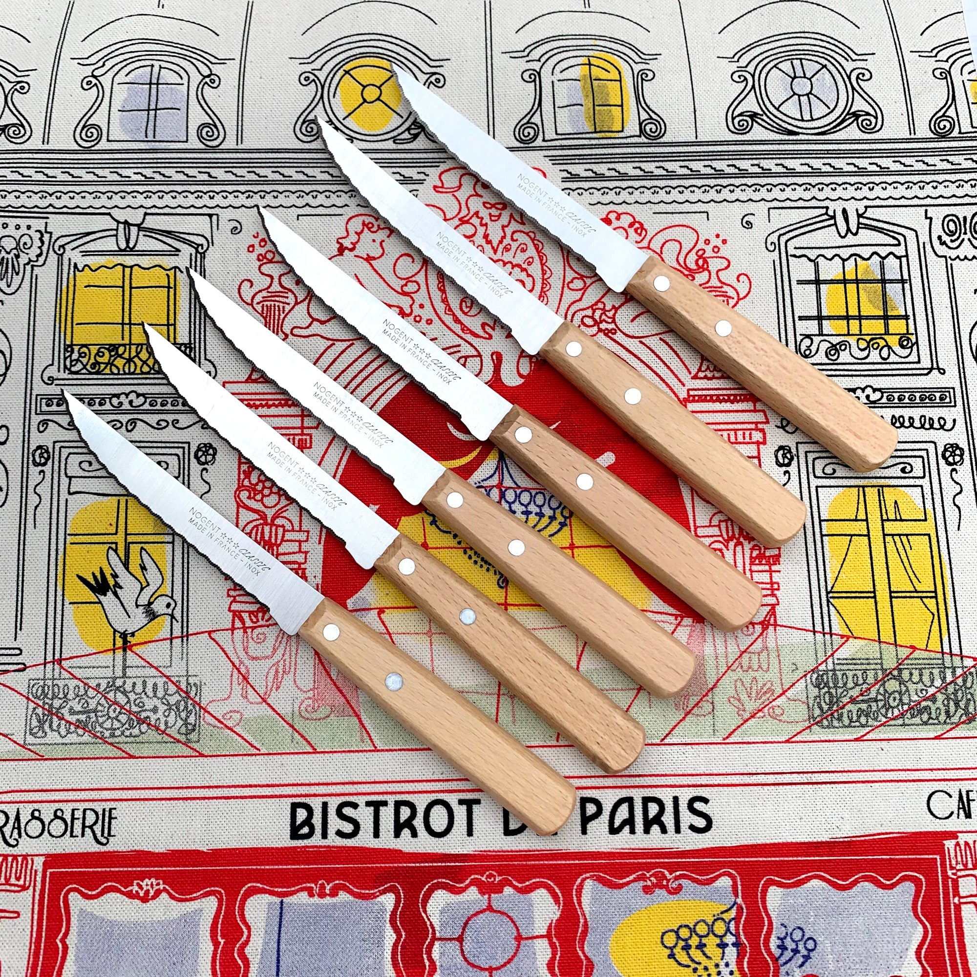French Steak Knife Beechwood Made in France Nogent Canada Clementine Boutique