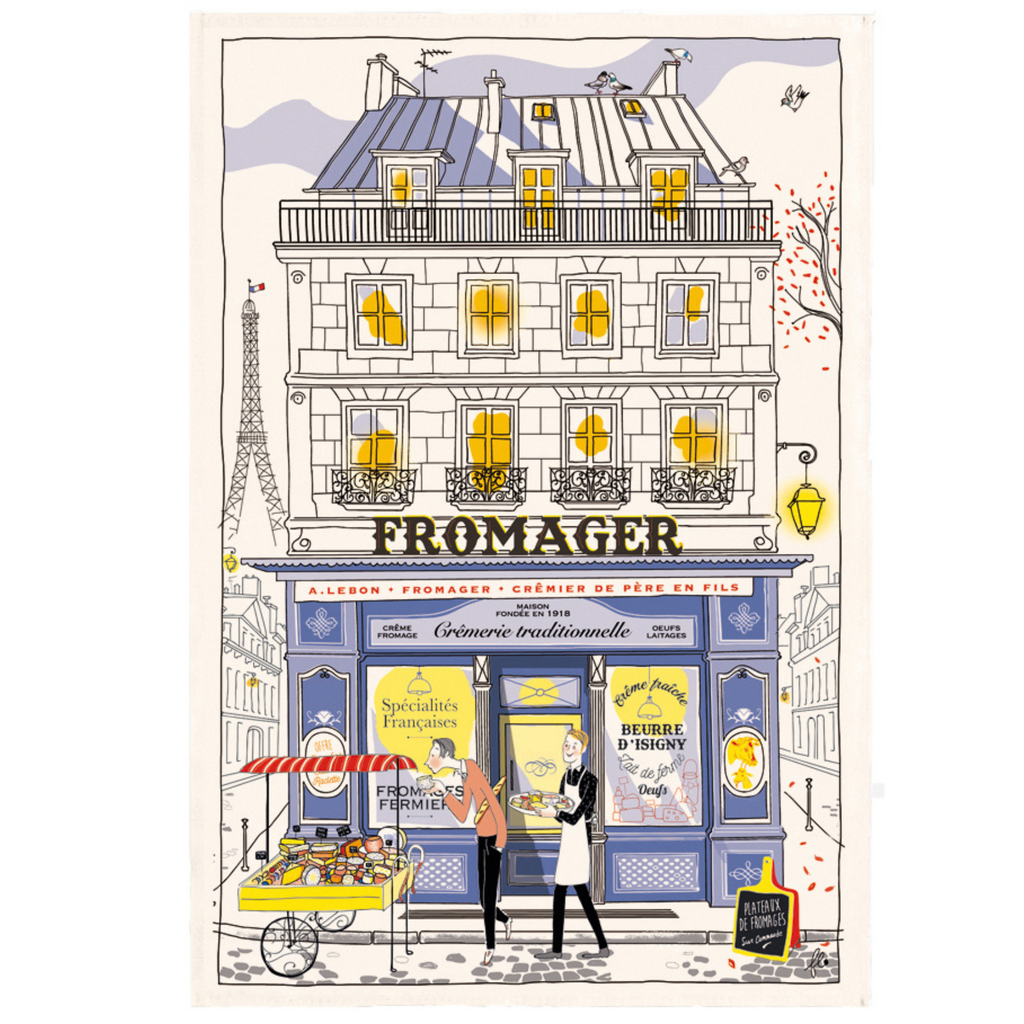 French tea towels Paris Vintage Cheese shop Made in France Winkler Canada Clementine Boutique Toronto