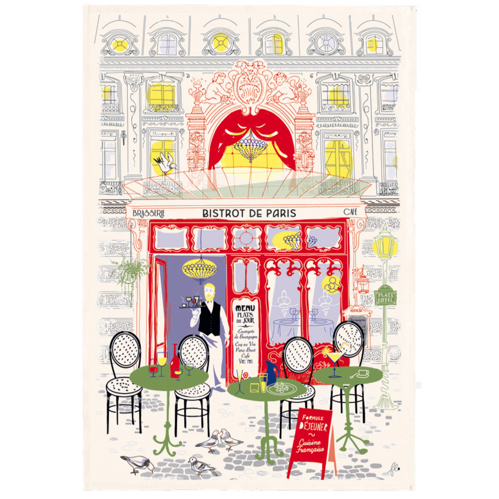 French tea towels Paris Vintage Bistrot Made in France Winkler Canada Clementine Boutique Toronto