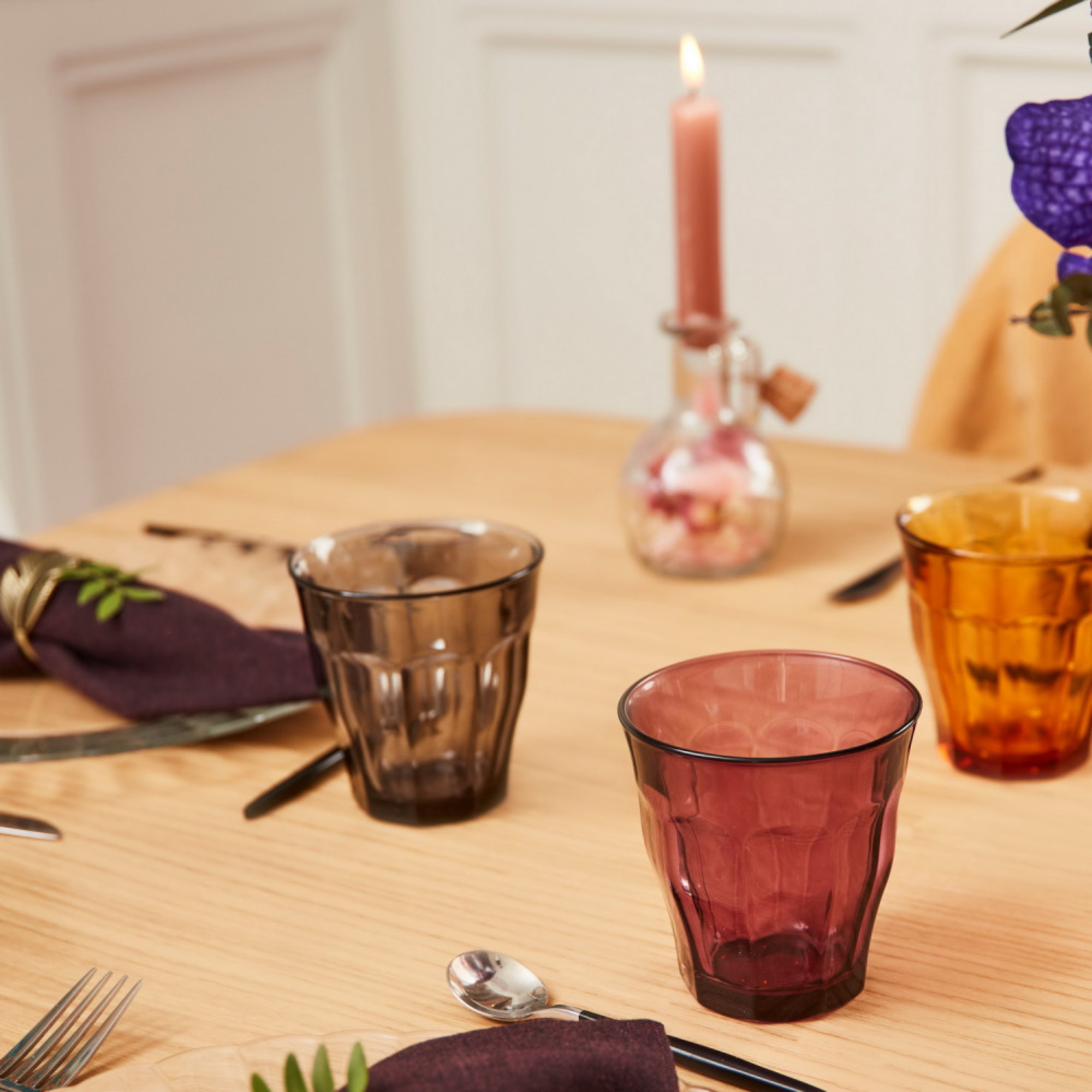 Duralex Canada Picardie Plum Tumbler 25cl x6 - Clémentine Boutique Toronto