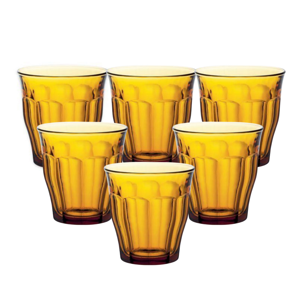 Duralex Canada Picardie Amber Tumbler 25cl x6 Clementine Boutique