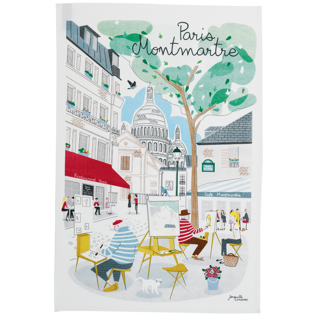 Paris Montmartre Tea Towels Made in France Winkler Canada Clementine Boutique Toronto