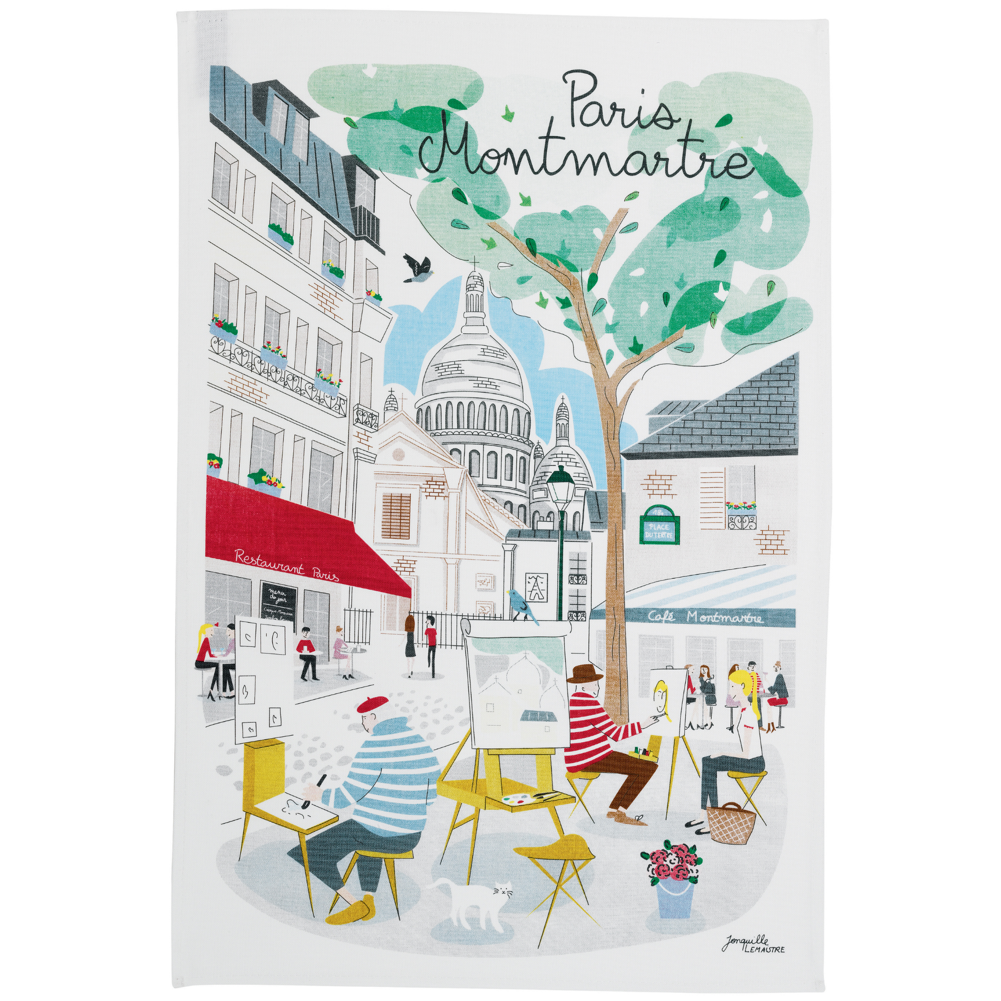 Paris Montmartre Tea Towels Made in France Winkler Canada Clementine Boutique Toronto