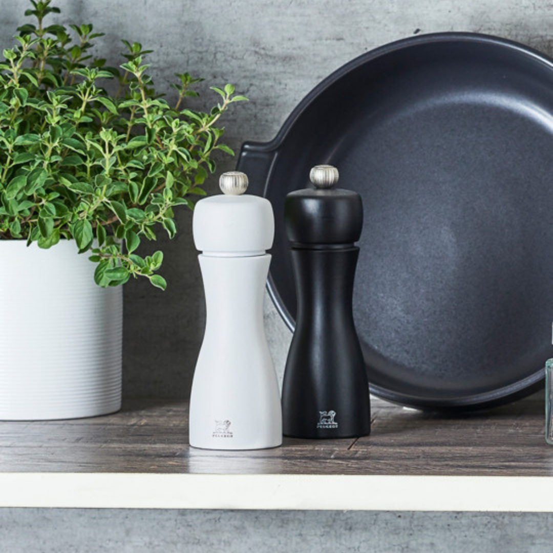 Peugeot Canada Tahiti Salt and Pepper Duo Mill Set Black & White