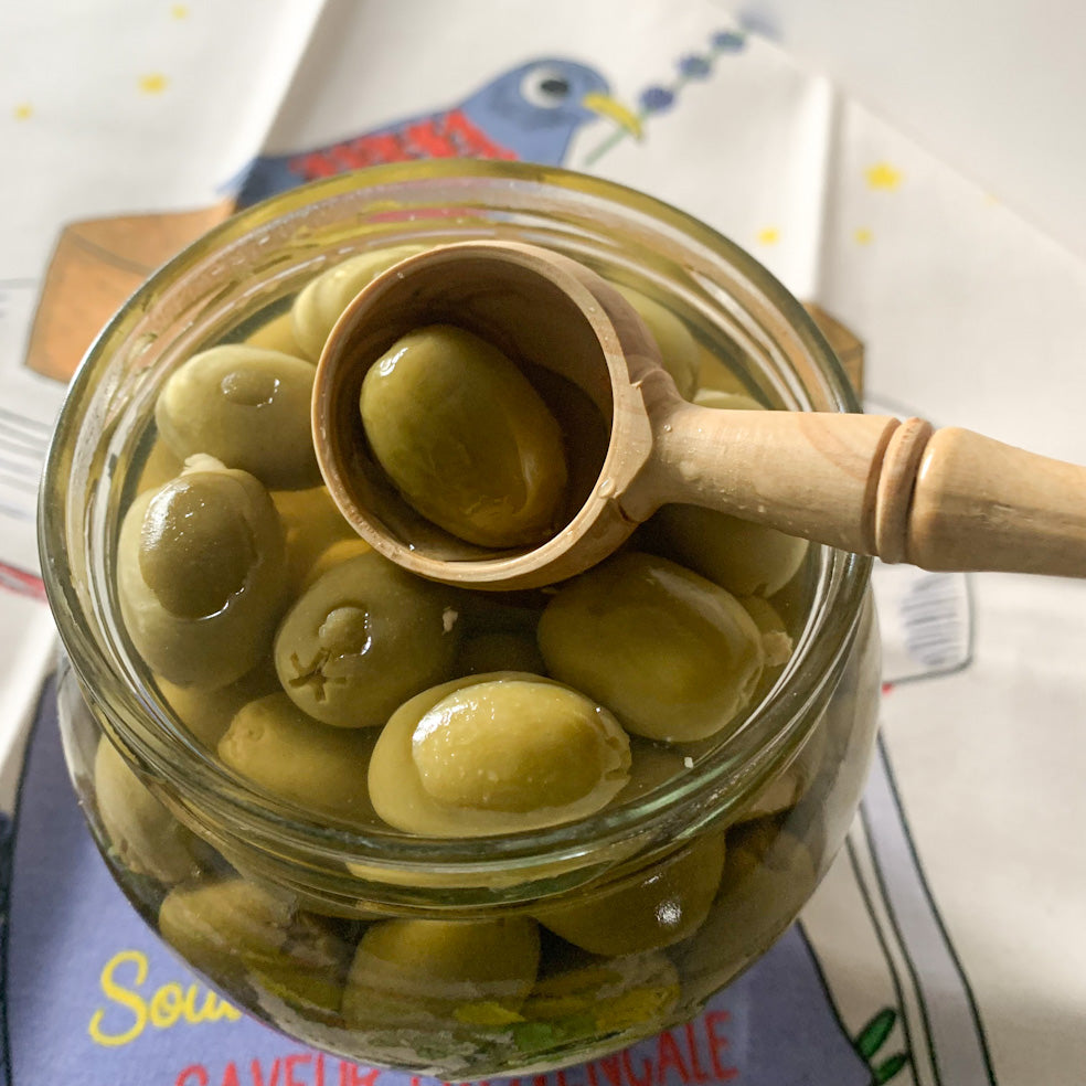 Olive Spoon in Boxwood Made in France Roger Orfevre Canada Clementine Boutique