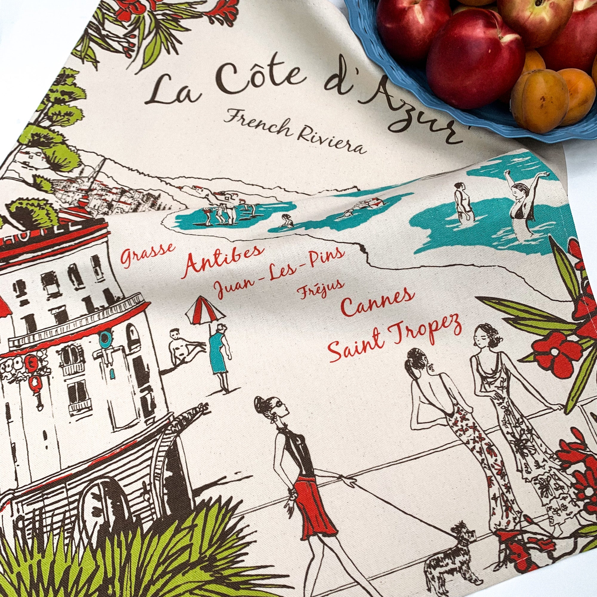 Riviera Tea Towels Winkler Made in France Clementine Boutique Canada