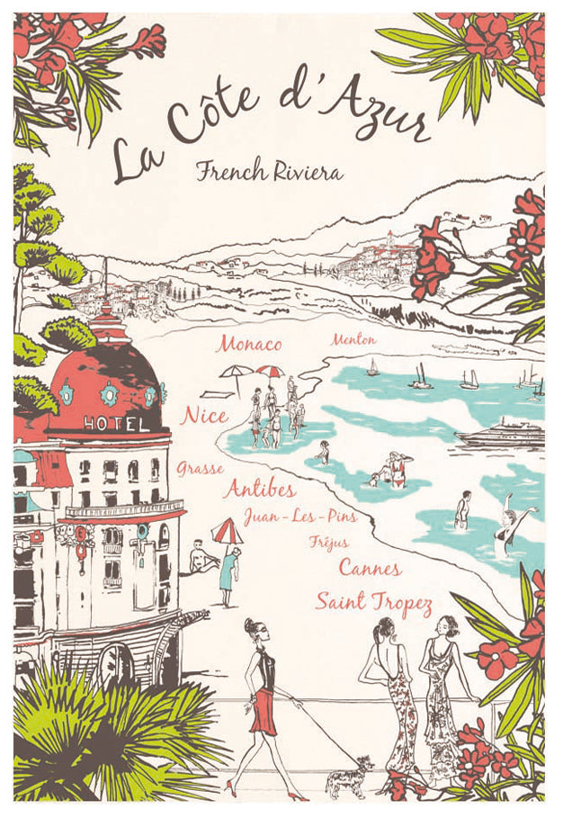 Riviera Tea Towels Made in France Winkler Canada Clementine Boutique Toronto