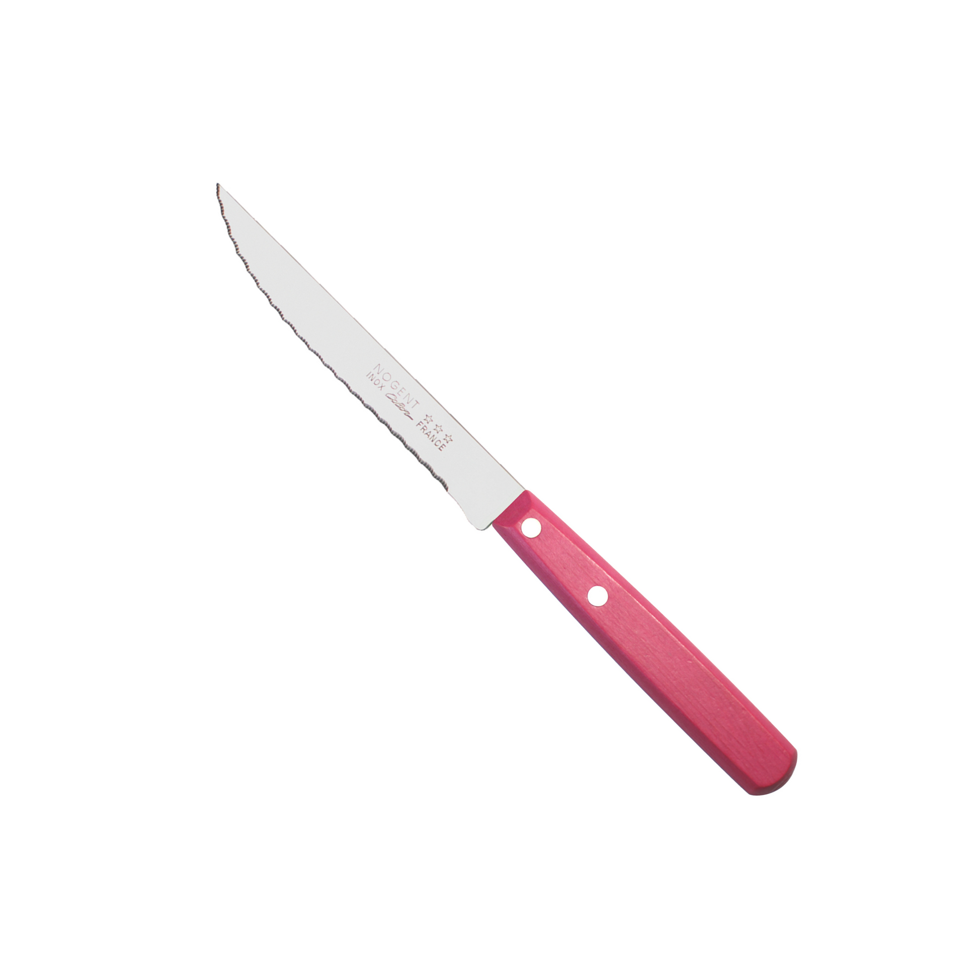 Nogent Canada Color Steak Knife Made in France Pink Hornbeam wood Clementine Boutique