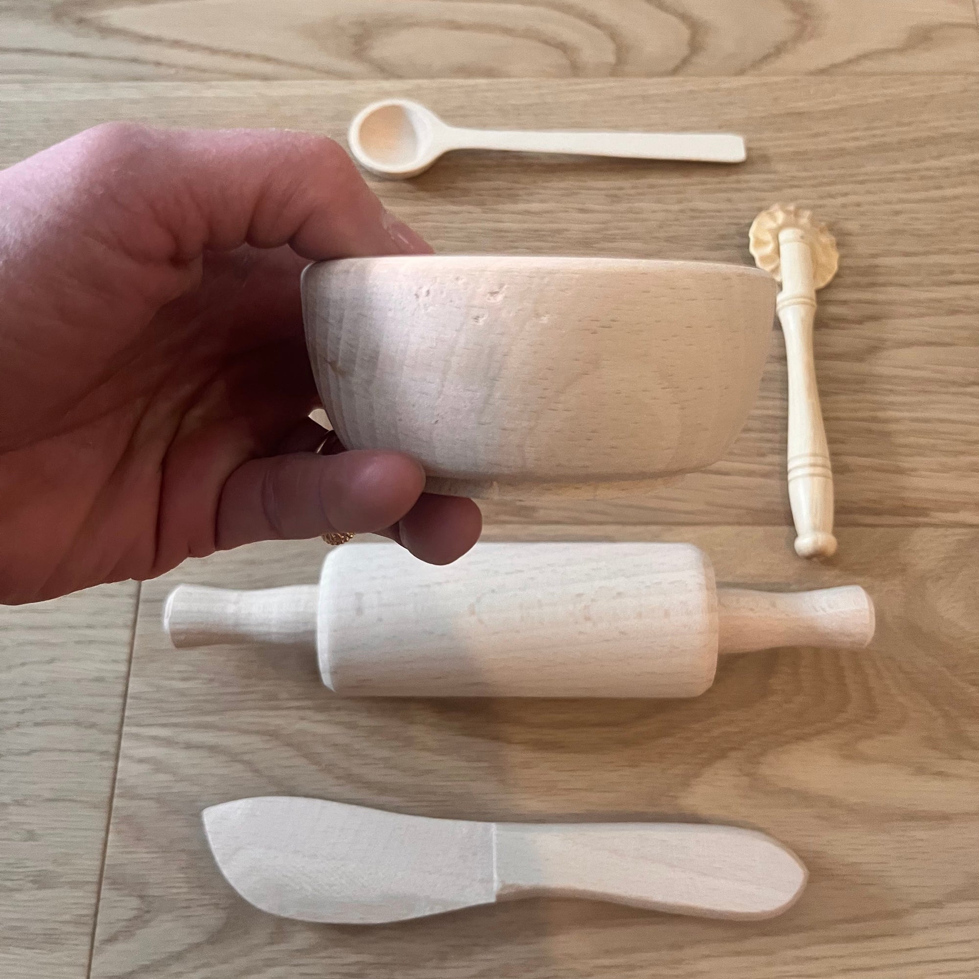 Pastry Utensils Kit for kids in wood