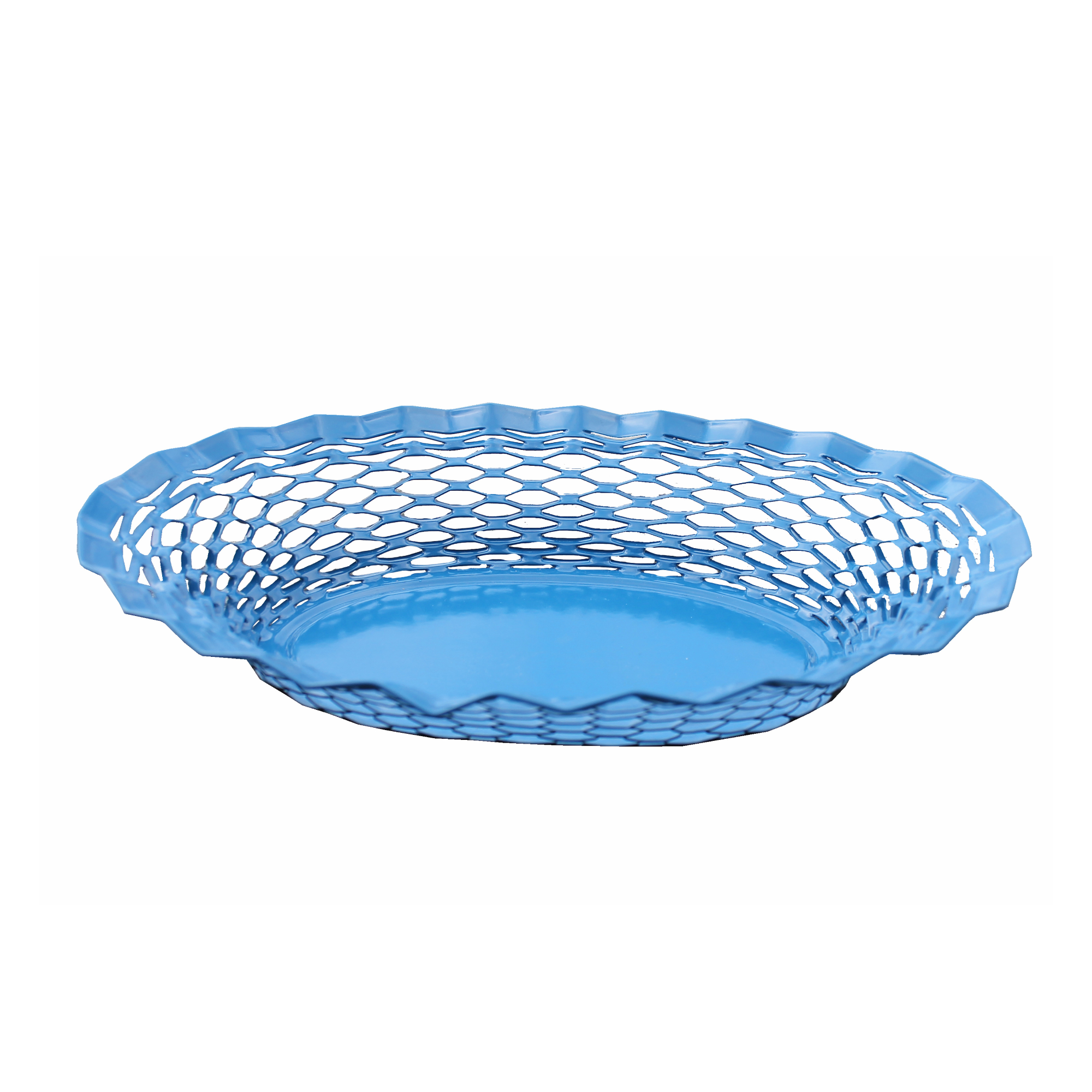 Oval Food Basket, Stainless Steel Color, Large size