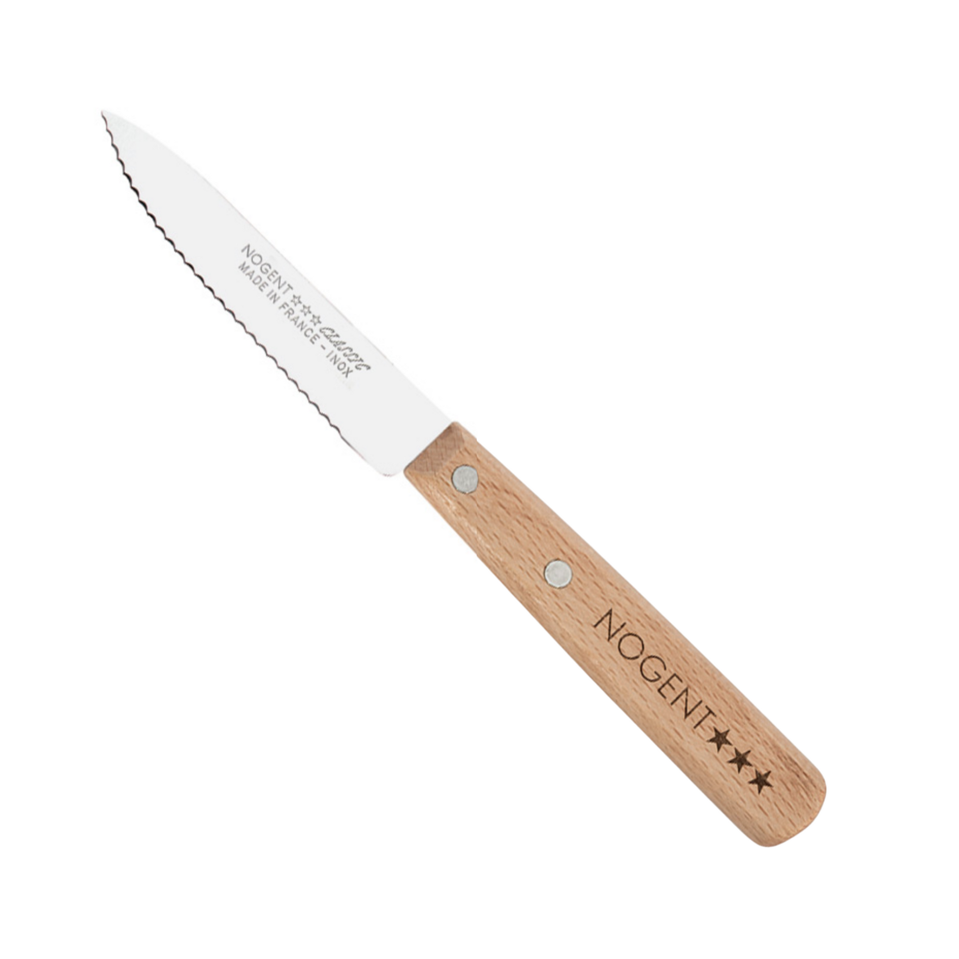 Nogent Canada Classic Paring Knife Beechwood - Serrated Blade Clementine Boutique