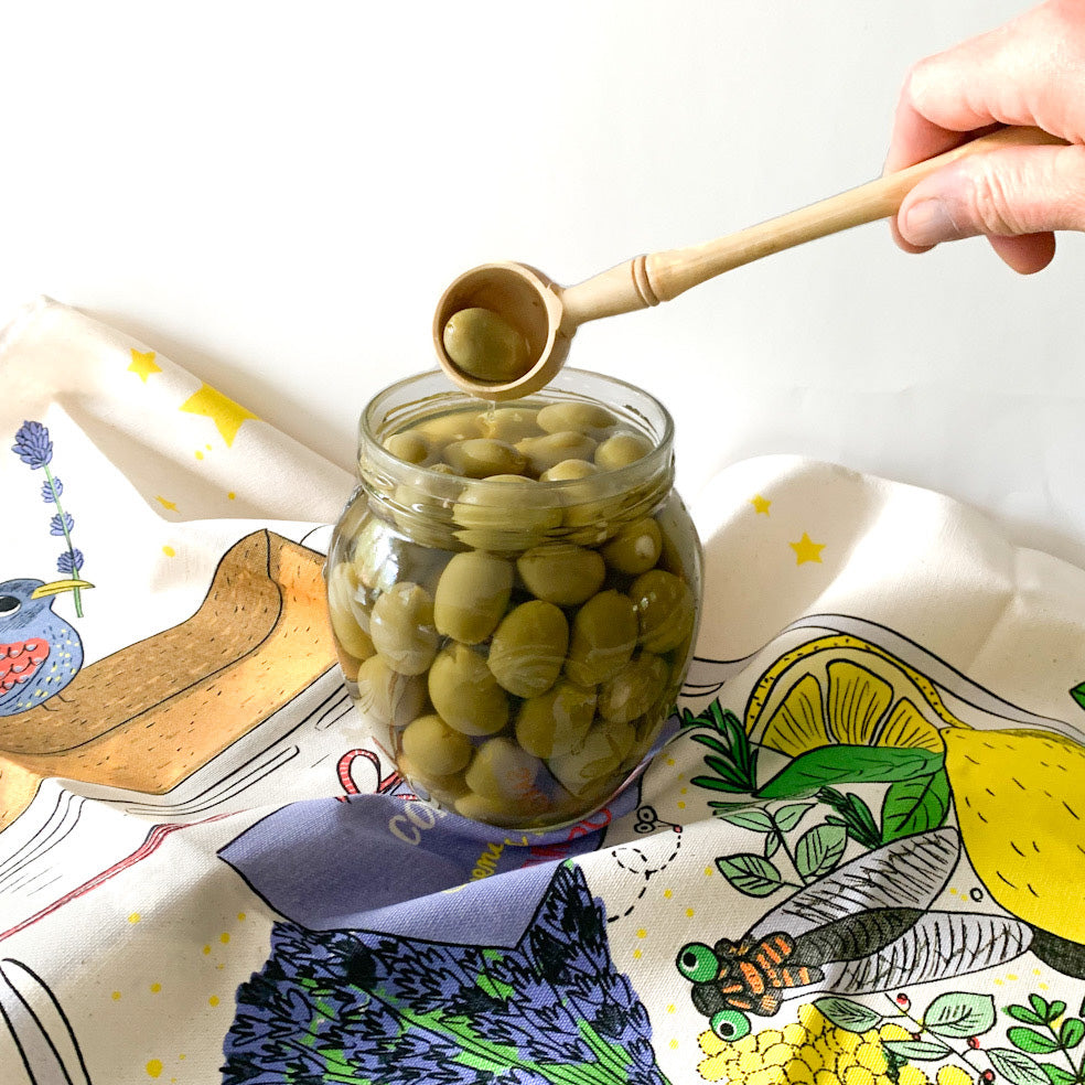 Olive Spoon in Boxwood Made in France Roger Orfevre Canada Clementine Boutique