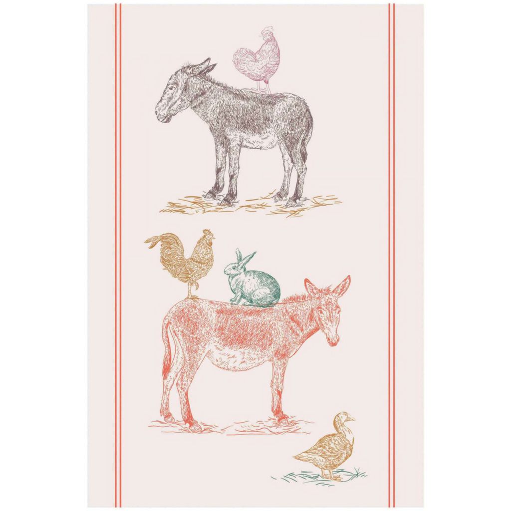 Farm-style Tea Towel Made in France Winkler Canada Clementine Boutique