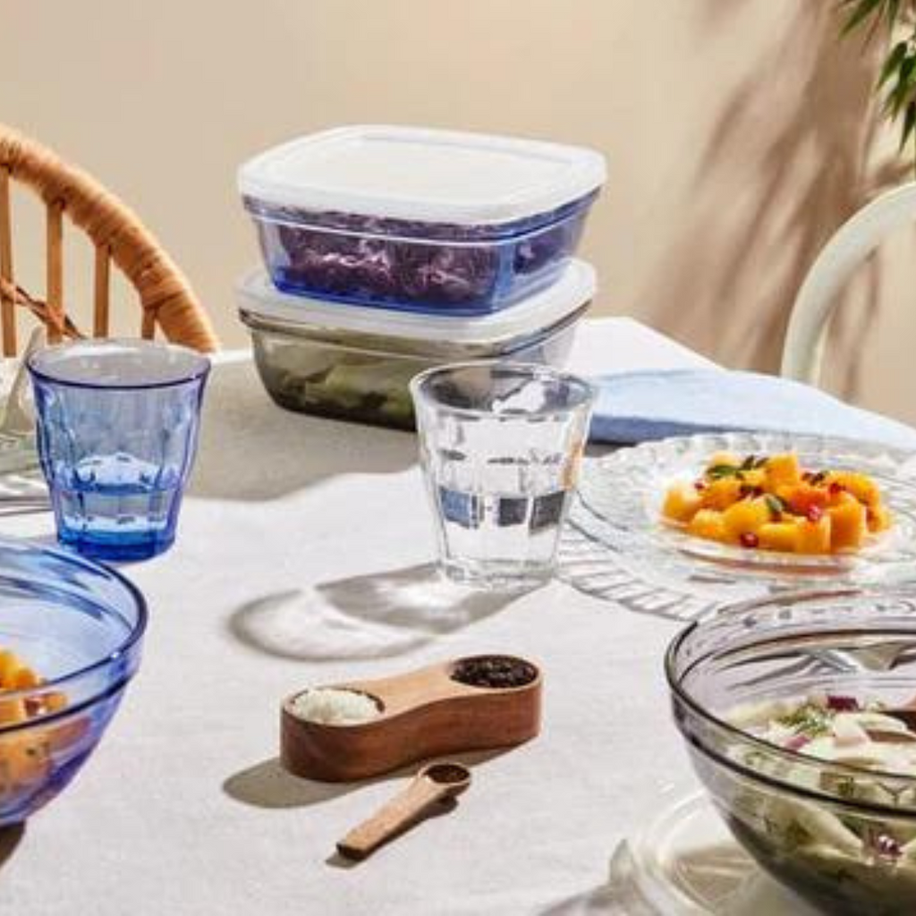 Duralex Canada Lys Freshbox Marine Round Bowl with Translucent Lid, 20cm Clementine Boutique